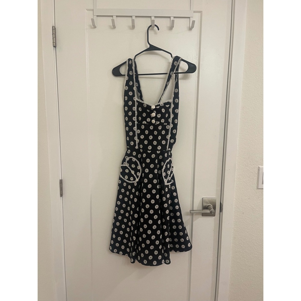 Voodoo Vixen Women's Romantic Black Heart Dress Retro 50s Style